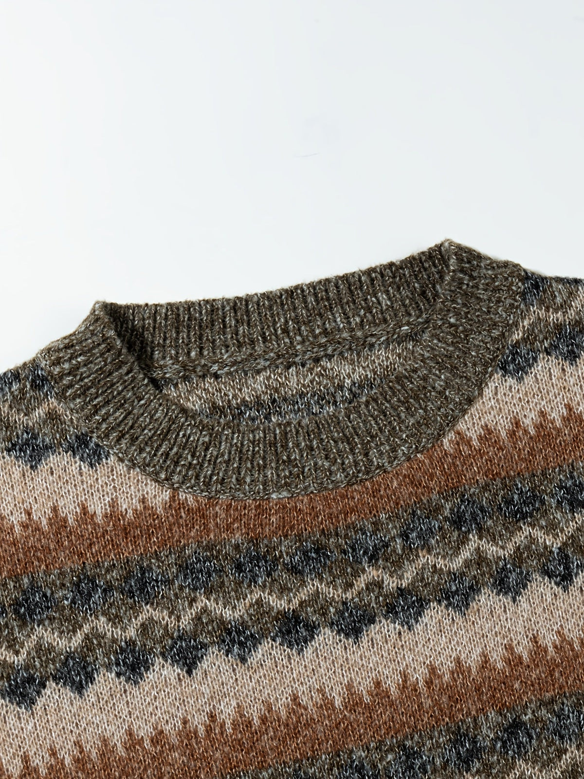 Women's Relaxed Nordic-Pattern Knit Sweater