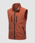 Men's Lightweight Utility Gilet Multi Pocket Zip Up Layer