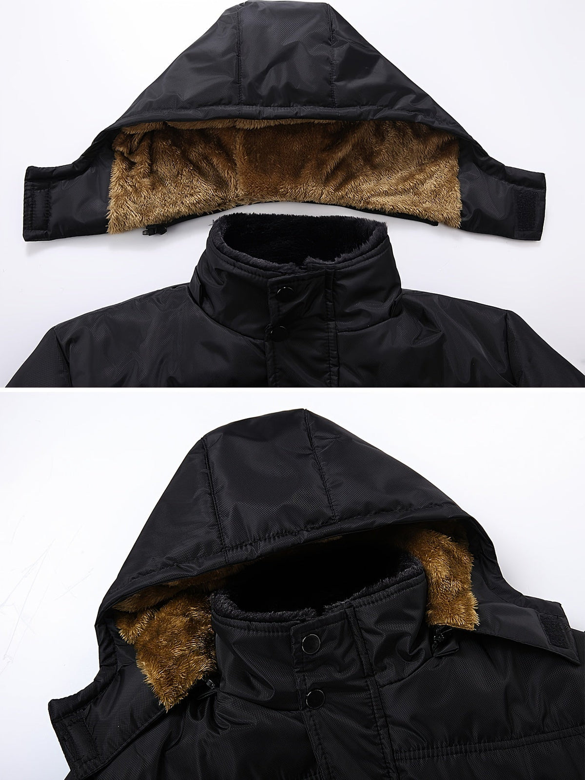 Women's Insulated Zip-Up Winter Coat with Warm Hood