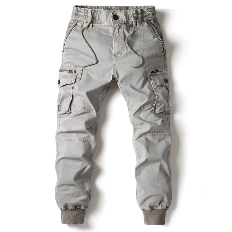 Men's Cargo Jogger Multi Pocket Streetwear Utility Trousers