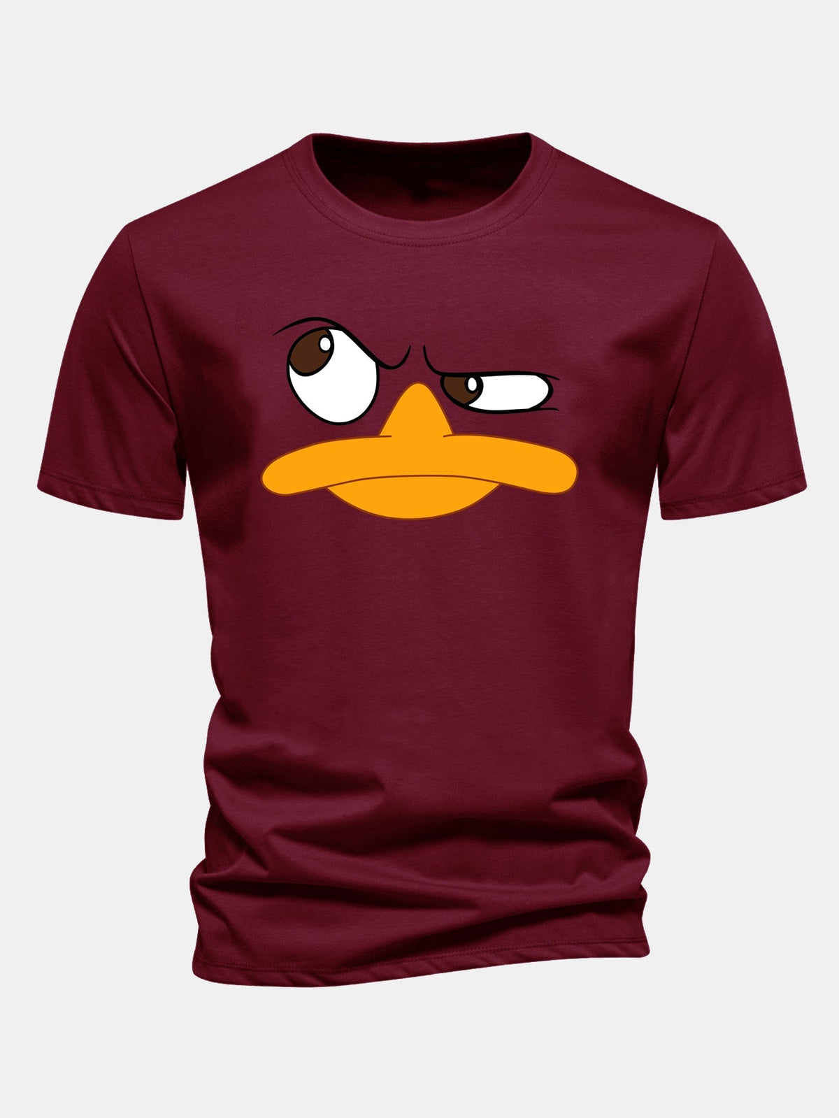 Men's Graphic T Shirt Cartoon Face Print Casual Fit