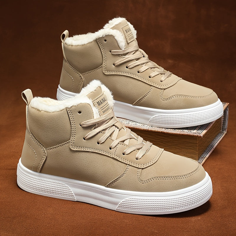 Women's Fleece-Lined Winter Lace-Up High-Tops