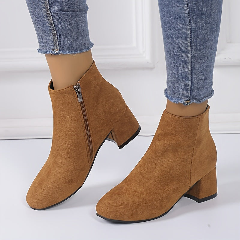 Women's Chelsea Ankle Boot with Block Heel