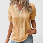 Women's Elegant V-Neck Blouse