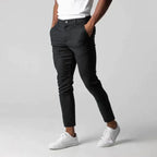 Men's Slim Fit Chino Trousers Smart Casual Everyday Pants