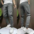 Men's Slim Tapered Cargo Jogger Ribbed Streetwear Trousers