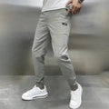 Men's Slim Tapered Cargo Jogger Ribbed Streetwear Trousers