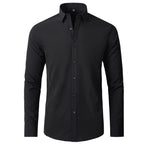 Men's Stretch Dress Shirt Wrinkle Resistant Slim Fit Shirt
