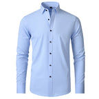Men's Stretch Dress Shirt Wrinkle Resistant Slim Fit Shirt