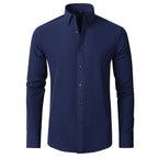 Men's Stretch Dress Shirt Wrinkle Resistant Slim Fit Shirt