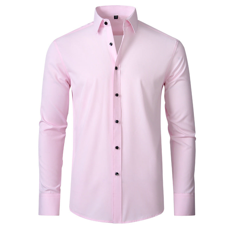 Men's Stretch Dress Shirt Wrinkle Resistant Slim Fit Shirt