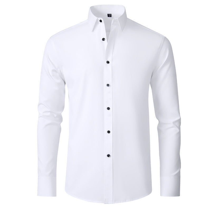 Men's Stretch Dress Shirt Wrinkle Resistant Slim Fit Shirt