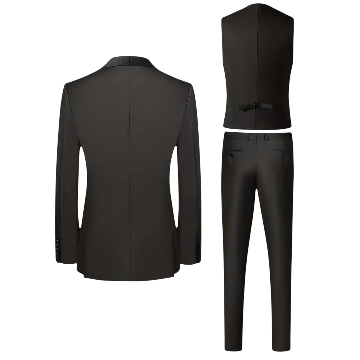 Men's Slim Fit Three Piece Tuxedo Shawl Collar Weddings