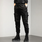 Men's Slim Fit Cargo Trousers Stretch Utility Joggers