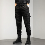 Men's Slim Fit Cargo Trousers Stretch Utility Joggers
