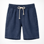 Men's Linen Blend Drawstring Shorts Relaxed Fit Summer Shorts