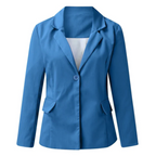 Women's Open-Front Office Blazer – Lightweight Tailored Layer
