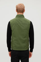 Men's Utility Gilet Stand Collar Zip Pocket Layer