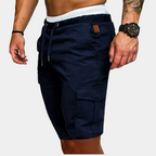 Men's Drawstring Cargo Shorts Relaxed Fit Utility Summer Wear