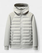 Men's Hooded Hybrid Softshell Jacket Lightweight Autumn Winter Layer