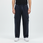 Men's Loose Fit Cotton Cargo Trousers Multi Pocket Utility