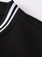 Men's Colour Block Jacket Casual Baseball Collar Zip Up