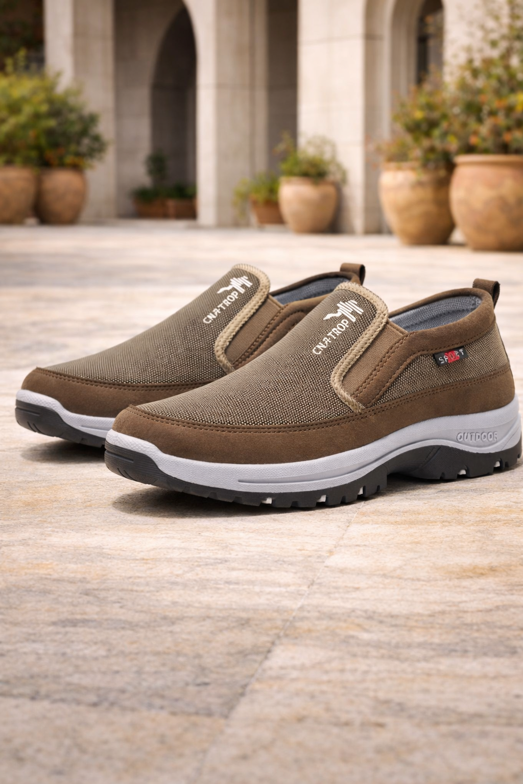 Men's Slip On Orthopedic Walking Shoes Cushioned Outdoor Comfort
