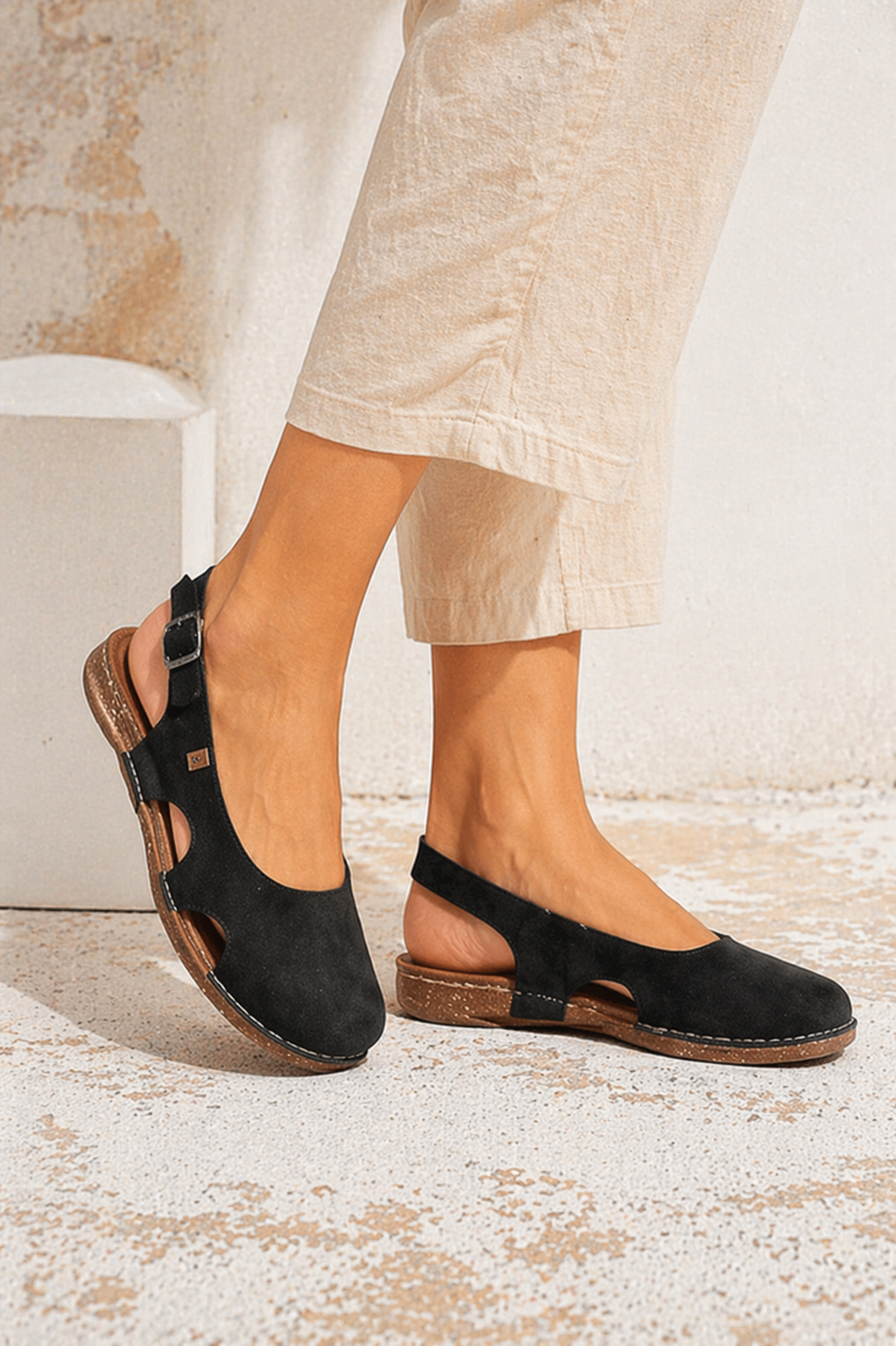 Women's Orthopedic Slingback Sandal with Cushioned Sole