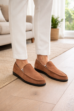 Men's Slip On Knit Textile Loafers Casual Driving Shoes