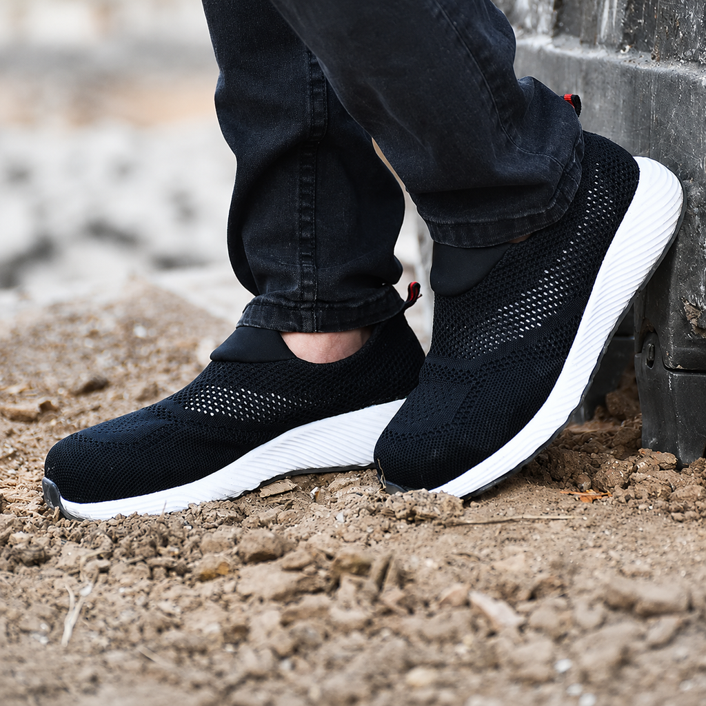 Men's Layered Mesh Chunky Platform Lace Up Sneakers