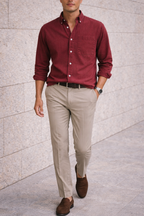 Men's Cotton Button Down Shirt Everyday Smart Casual
