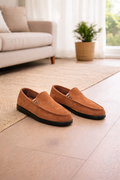 Men's Slip On Knit Textile Loafers Casual Driving Shoes