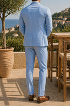 Men's Tailored Linen Suit Set Refined Occasion Wear