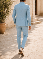 Men's Tailored Slim Fit Two Piece Wedding Suit