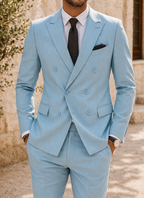 Men's Tailored Slim Fit Two Piece Wedding Suit