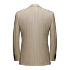Men's Pinstripe Three Piece Suit Tailored Wedding and Formal