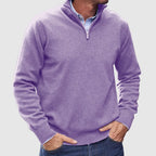 Men's Quarter Zip Sweater Refined Knit Layer for Smart