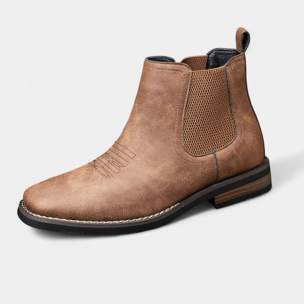 Men's Classic Chelsea Boots Comfortable Smart Casual Leather Footwear