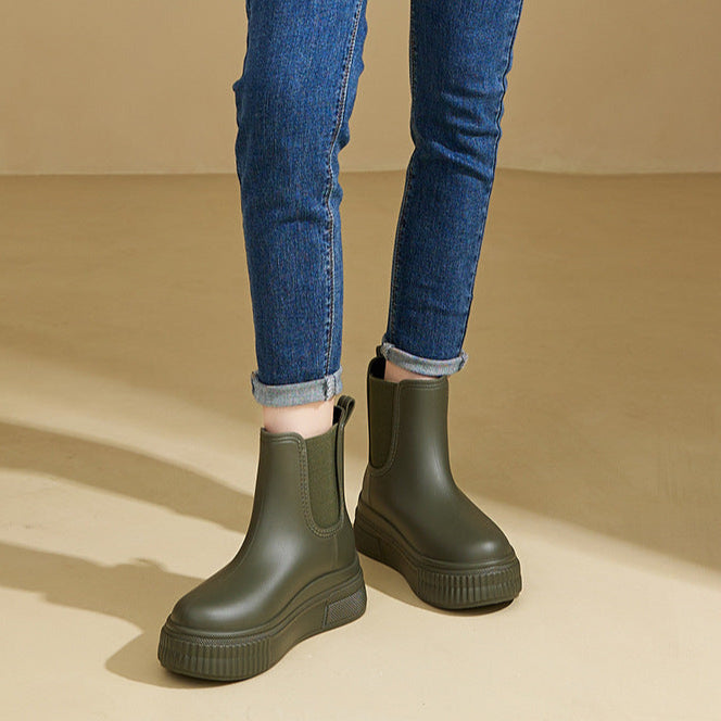 Women's Waterproof Chelsea Platform Winter Boot