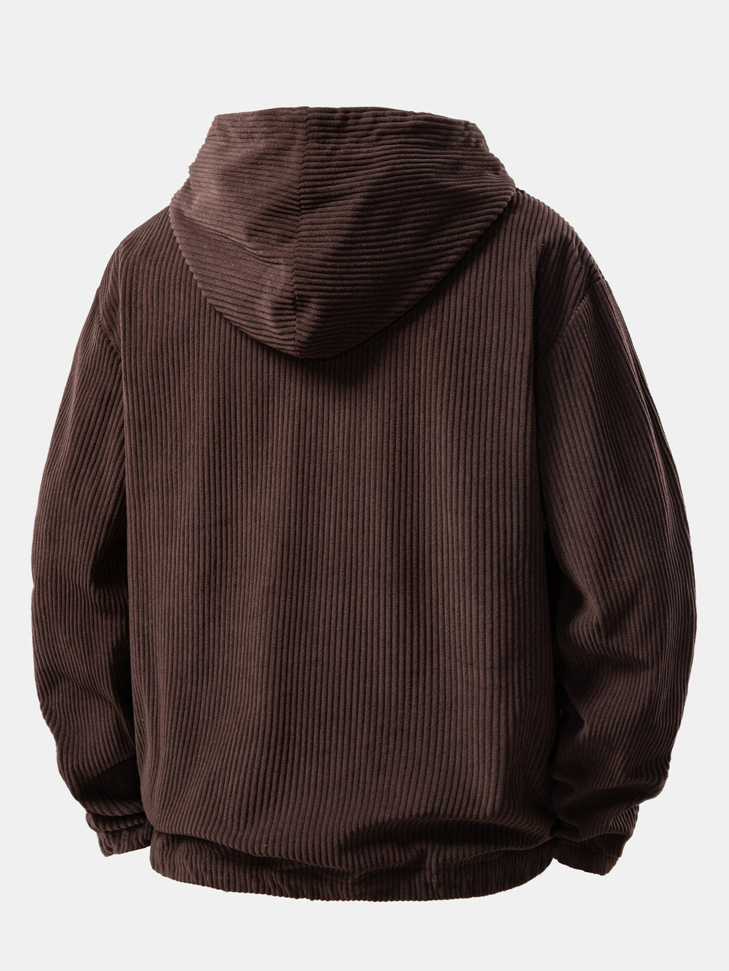 Men's Ribbed Corduroy Tracksuit Relaxed Hoodie and Tapered Joggers