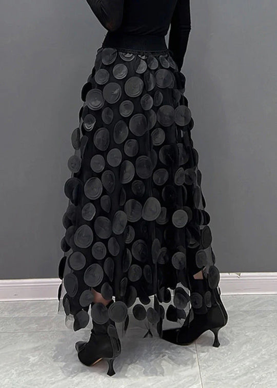 Women's High-Waist Flowing Maxi Skirt in Bold Print