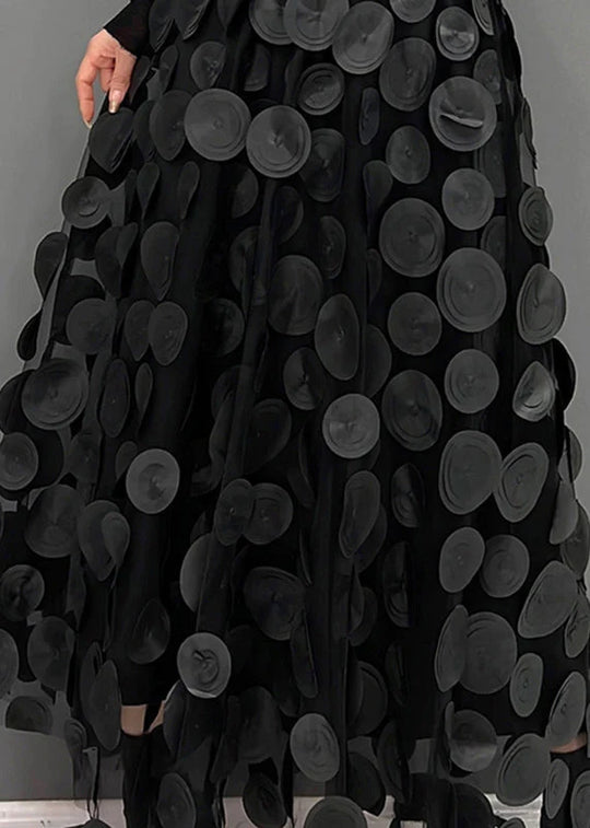 Women's High-Waist Flowing Maxi Skirt in Bold Print