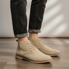 Men's PU Nubuck Chukka Boots Smart Lace Up Footwear