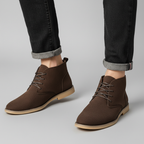 Men's PU Nubuck Chukka Boots Smart Lace Up Footwear