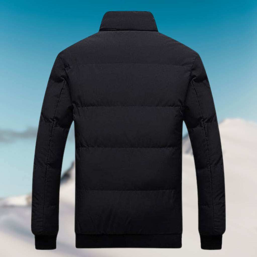 Men's Zip-Front Down Puffer for Everyday Winter Wear