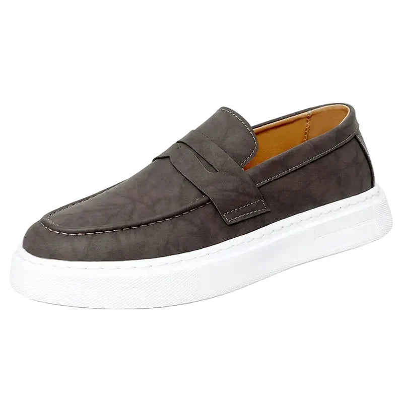 Men's Loafers Slip On Platform Sole Penny Shoes