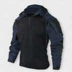 Men's Hooded Tactical Sweatshirt Half Zip Outdoor Layer