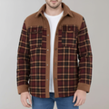 Men's Fleece Lined Flannel Jacket Warm Casual Layer