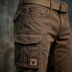 Men's Slim Fit Cargo Trousers Utility Pocket Streetwear Style