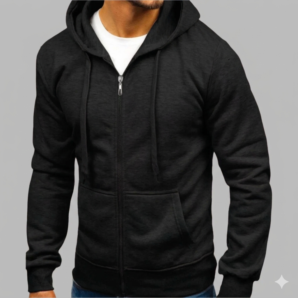 Men's Zip Up Hoodie Comfortable Breathable Stylish Casual Everyday
